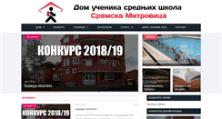 Desktop Screenshot of domucenika-sm.edu.rs